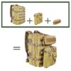 Sac à dos de randonnée léger, résistant à l'eau, idéal pour la randonnée et les aventures en plein air