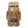Sac à dos de randonnée – Design camouflage léger et résistant à l'eau, capacité de 80 litres