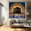 Art sur toile de la Kaaba islamique – Art mural élégant et spirituel pour votre maison