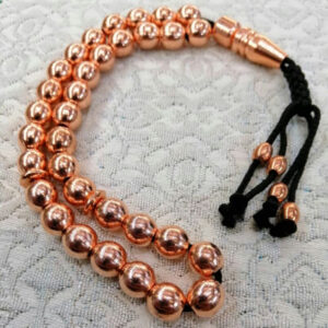 Chapelet islamique en cuivre – 33 perles (Tasbih Misbaha)