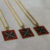 Collier Bannière de Kaveh avec chaîne en acier inoxydable – Un symbole de force et d'héritage persan (3 pièces)