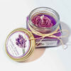 Bougie parfumée lavande bliss en pot - Design floral
