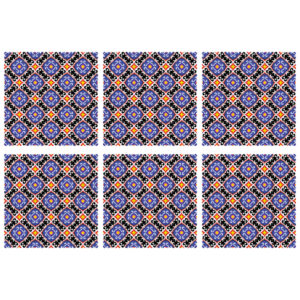 Set de table persan avec motif géométrique (Set de 6)