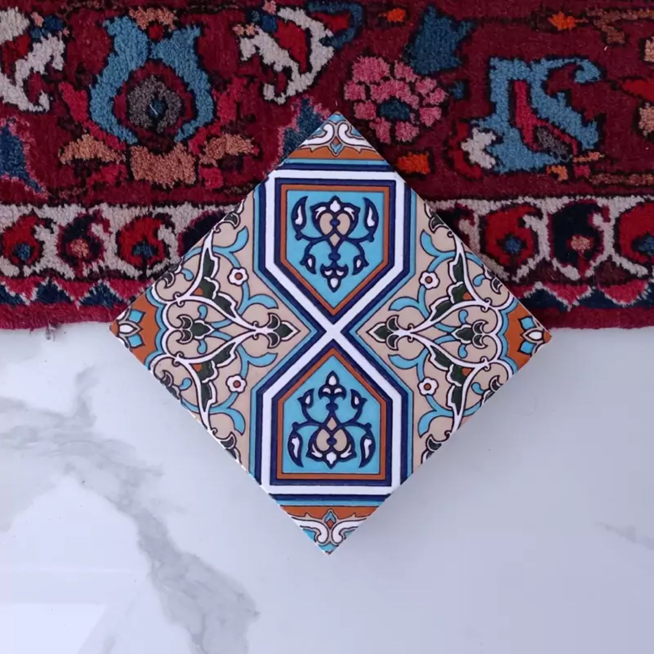 Carreaux persans – Pose murale et au sol idéale pour une élégance intérieure, lot de 25 pièces