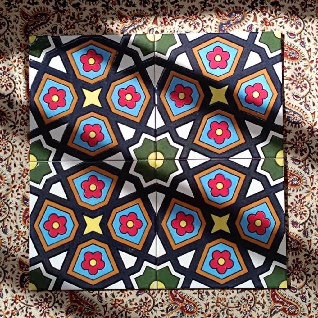 Carreaux persans – Installation rapide et facile pour murs et sols, 25 pièces