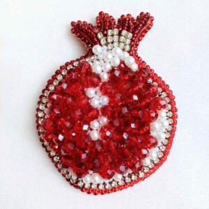 Épinglette Broche Grenade – Accessoire Élégant Artisanal pour Femmes