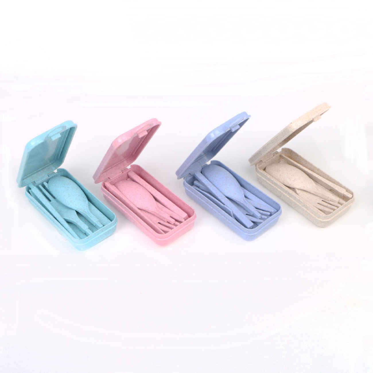 Ensemble de Vaisselle et Couverts Portable pour Camping de 5 Pièces