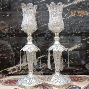 Set de bougeoirs en filigrane faits main – Époustouflant et de haute qualité
