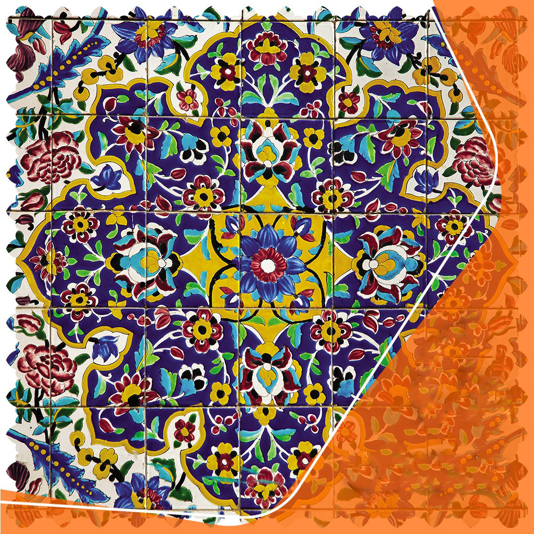 Nappe en velours douce avec motif de fleurs bleues vibrantes