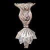 Set de bougeoirs en filigrane, fabriqués en cuivre et plaqué argent