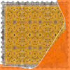 Beauté intemporelle – Nappe en velours avec motifs floraux et géométriques