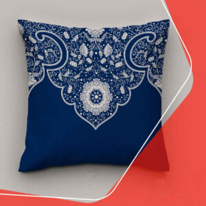 Housse de coussin traditionnelle persane avec motif floral pour une décoration élégante (Set de 2)