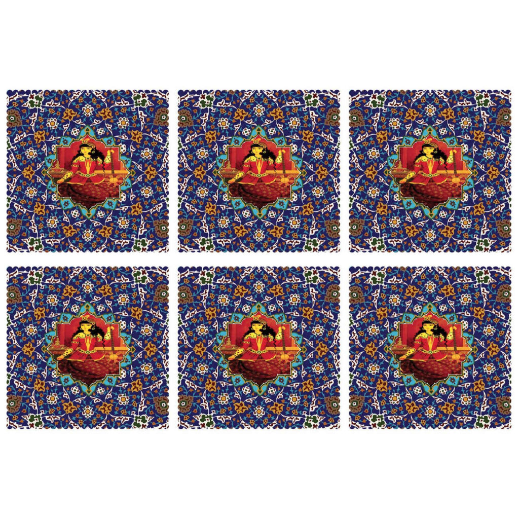 Set de table miniature persan traditionnel – Élégant & unique (Set de 6)