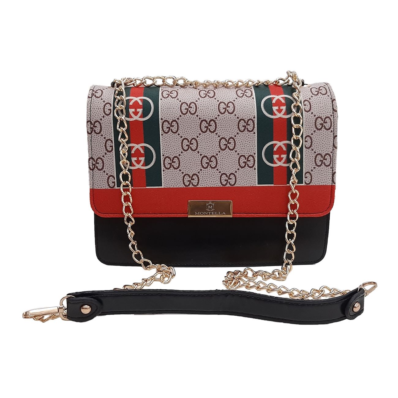 Sac à main à chaîne et foulard combo – Design stylé et unique