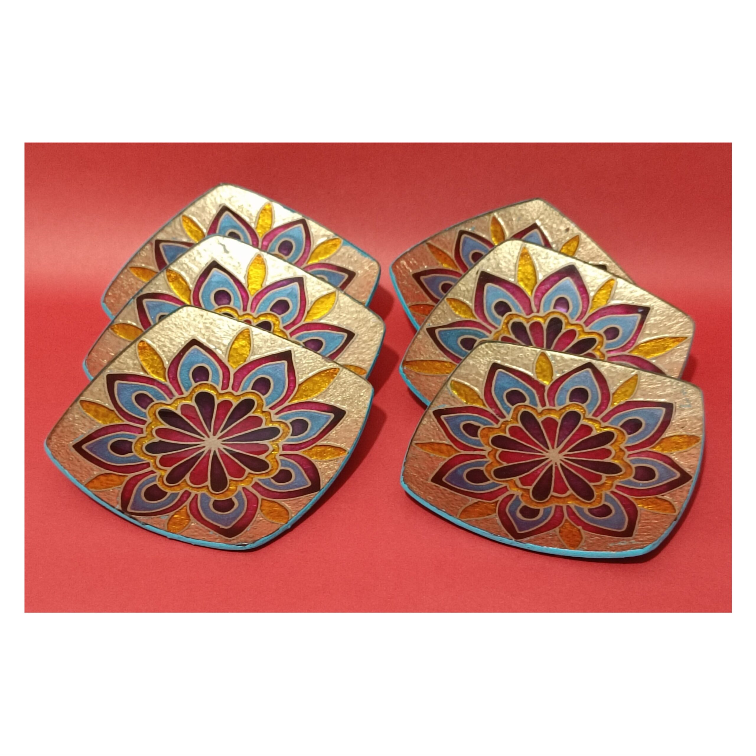 Assiettes Haft-Seen Vitarail – Motif géométrique (lot de 6)