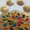 Assiettes Haft-Seen Vitarail – Motif en larme, adaptées pour Nowruz (lot de 6)