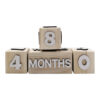 Calendrier de bureau en bois Cube +MKids35H