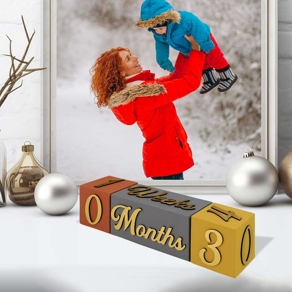 Calendrier de bureau en bois Cube – Accessoire de bureau écologique et esthétique