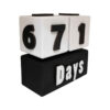 Calendrier de bureau en bois Cube – Convient comme accessoire de bureau et pour la gestion du temps