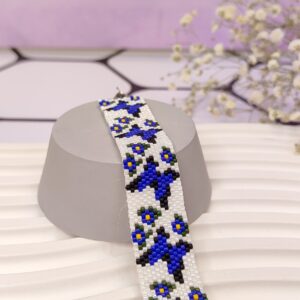 Bracelet Perlé Tissé – avec Design Papillon