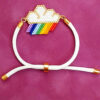 Bracelet Perlé Tissé – avec Design Arc-en-ciel
