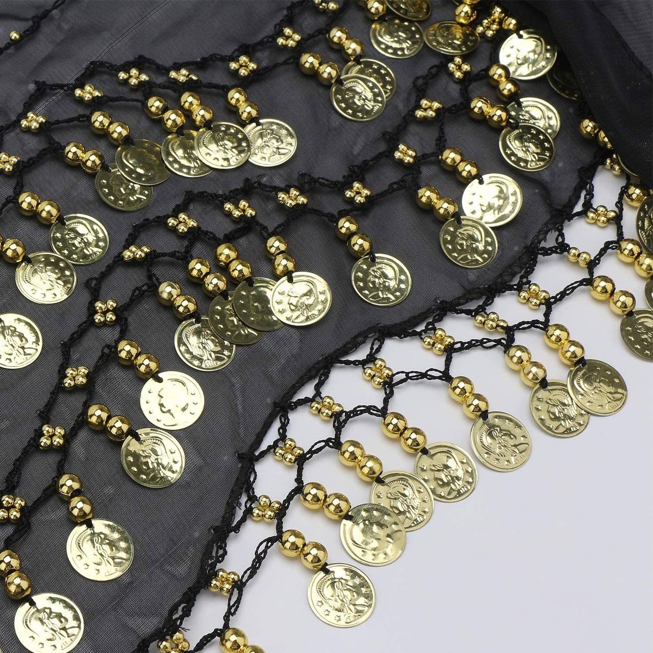 Ceinture de Danse du Ventre avec Pièces – Idéale pour l’Entraînement et les Spectacles