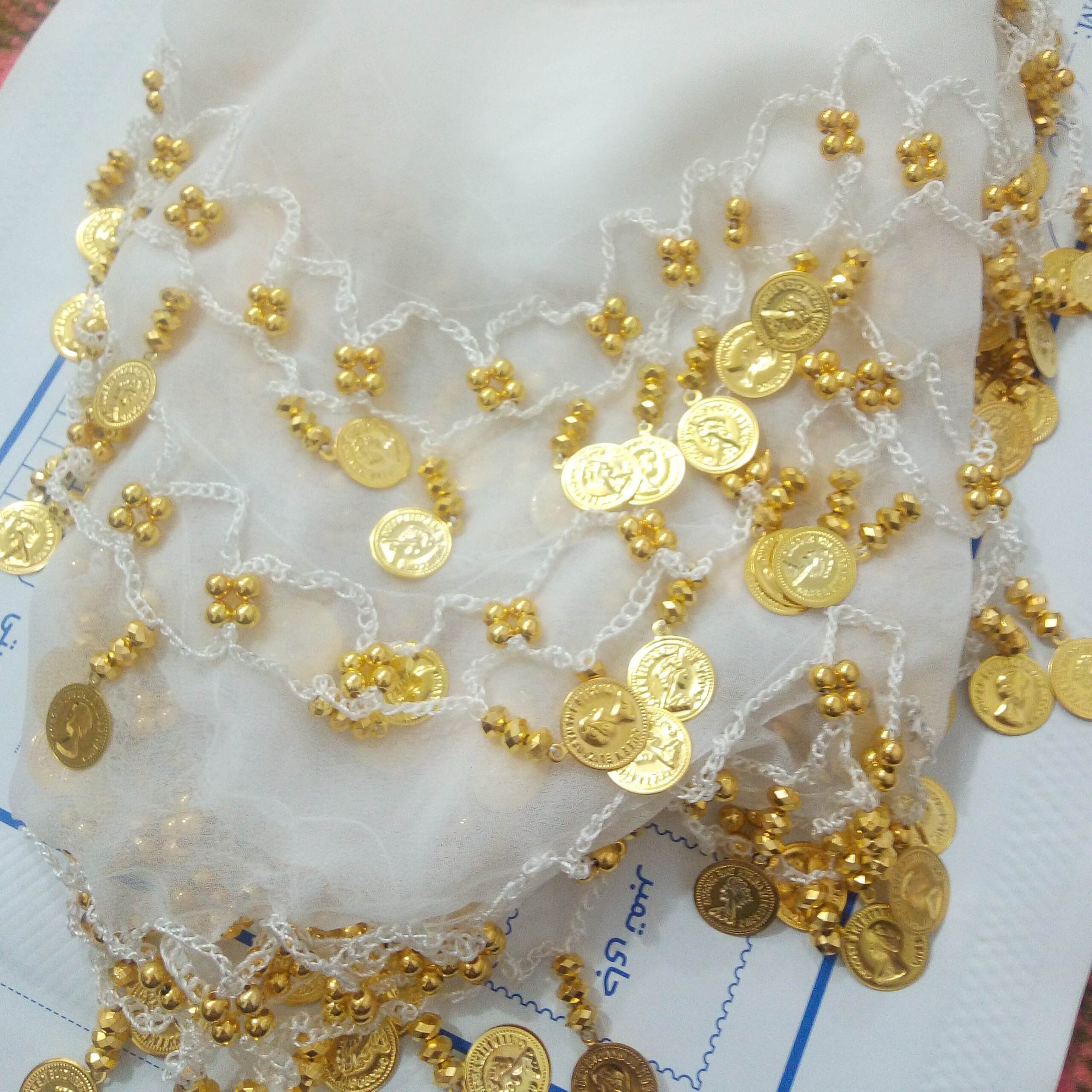 Ceinture de Danse du Ventre avec Pièces – Parfaite pour les Fêtes et les Tenues de Scène