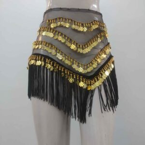 Ceinture de Danse du Ventre avec Pièces – Parfaite pour les Fêtes Costumées