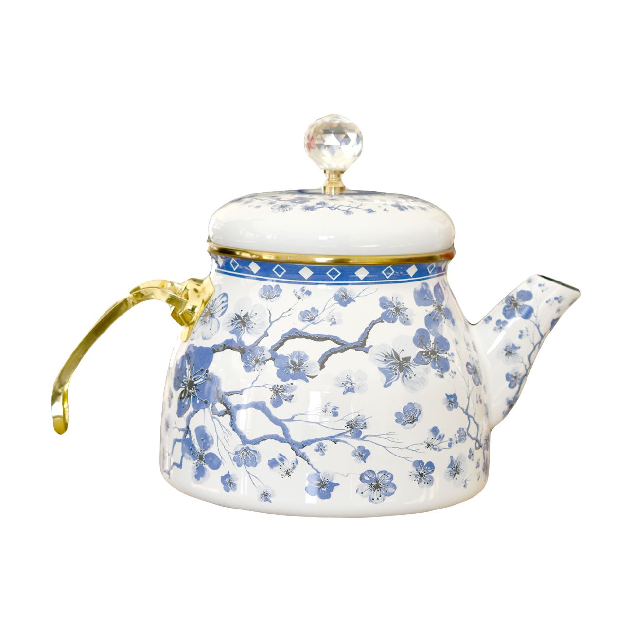 Ensemble Bouilloire et Théière en Émail – Design Classique pour la Maison et la Cuisine
