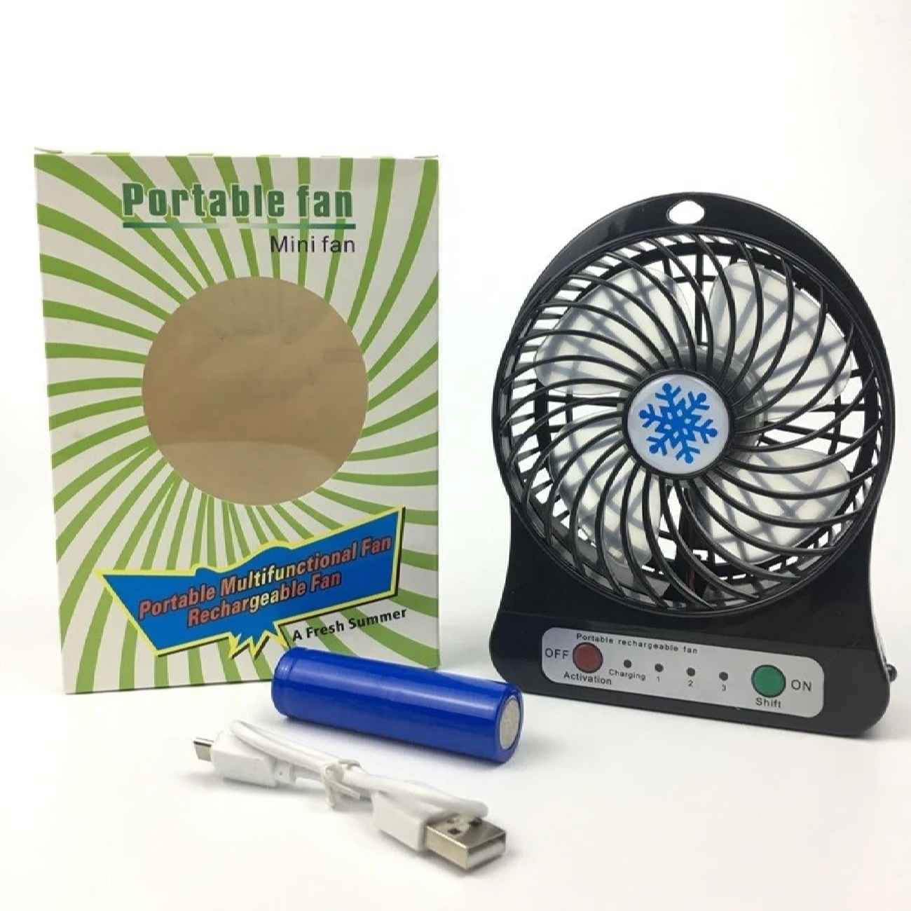 Ventilateur Portatif – Idéal pour le Bureau, la Salle de Classe ou le Télétravail