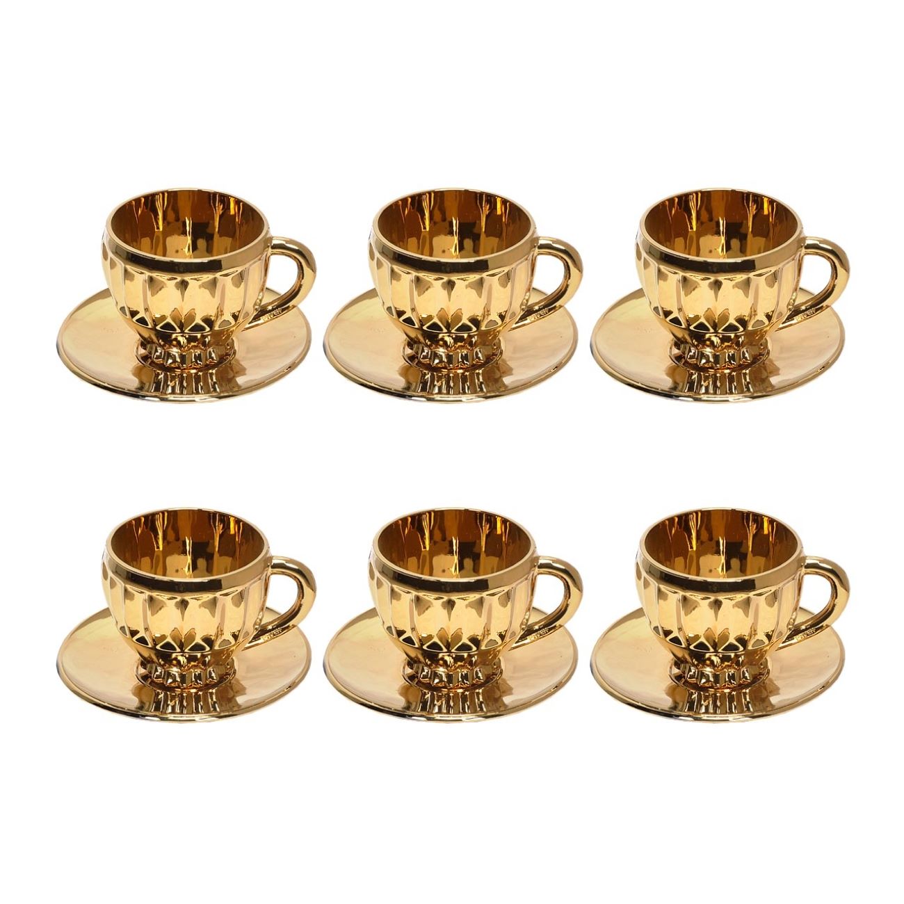 Service de Tasses et Sous-tasses 12 Pièces, Modèle MANILA