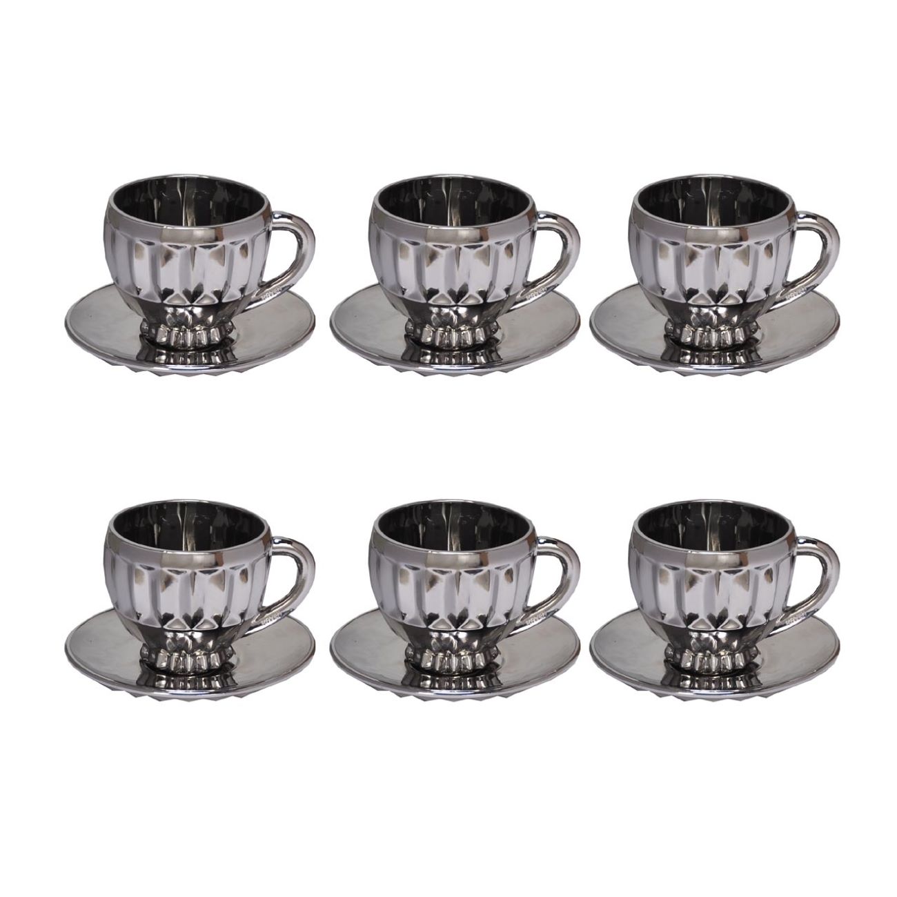 Service de Tasses et Sous-tasses 12 Pièces, Modèle MANILA