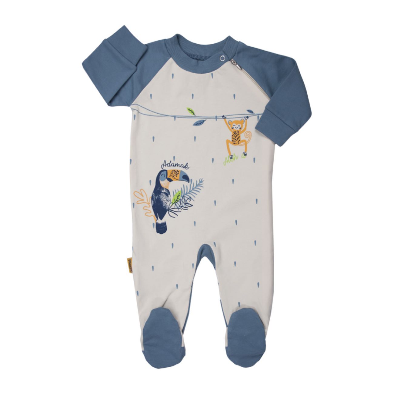 Combinaison Bébé avec Pieds Attachés (Style Chaussettes) avec Motif Animal