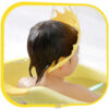 Bonnet de bain pour bébé avec design couronne mignonne – En silicone