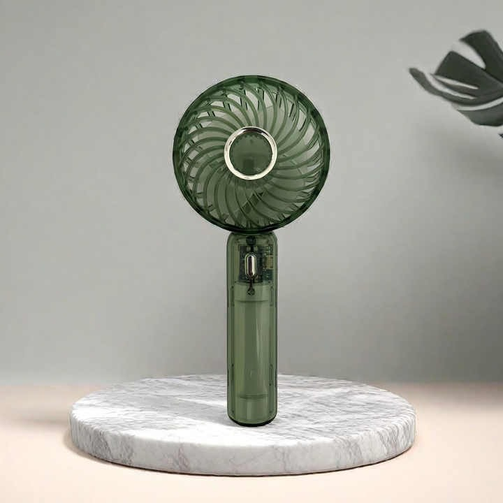 Ventilateur portatif compact avec recharge USB – Léger et à pince pour usage personnel