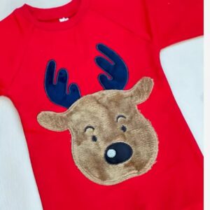 Barboteuse bébé motif cerf – coton de haute qualité, doux et confortable pour un usage quotidien