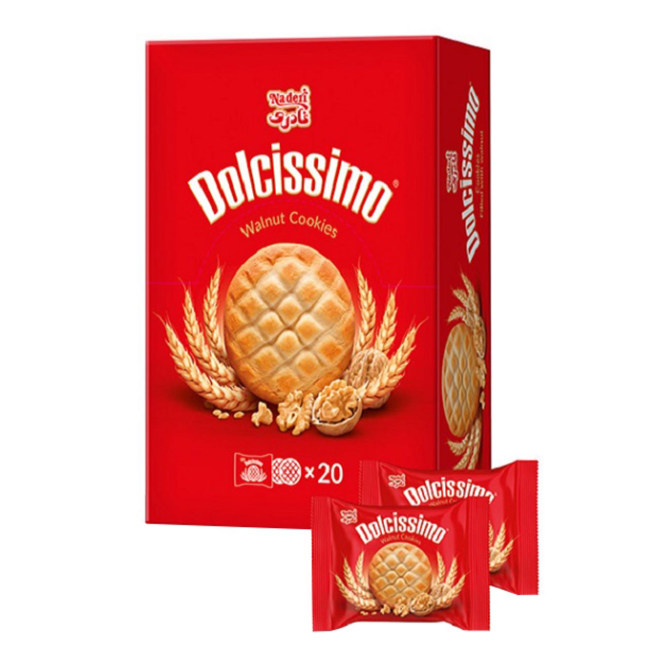 Delsissimo Biscuit aux Noix Persan par Naderi - Lot de (3x) - 500 gr