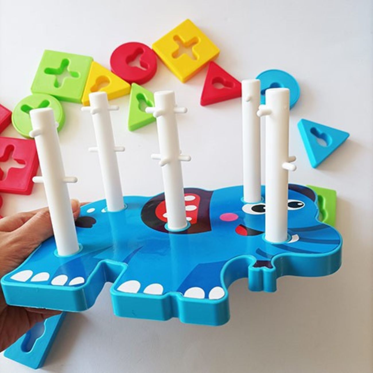 Labyrinthe d’Obstacles en Forme d’Éléphant – Jouet de Motricité Inspiré Montessori