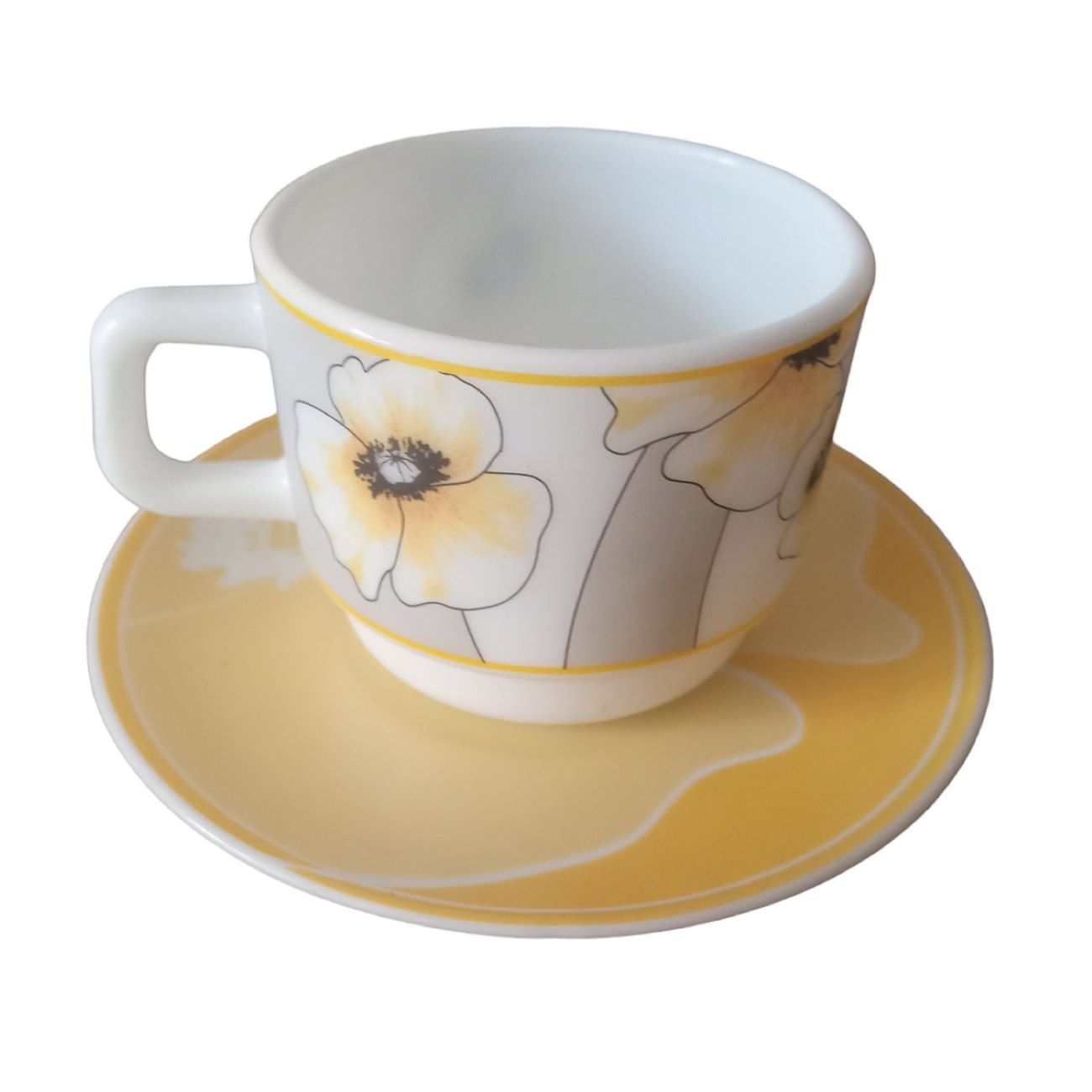 Sublimez Vos Goûters avec un Service à Thé en Céramique Élégant – 6 Pièces avec Sous-tasses