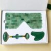Facial Roller in Aventurine Gemstone Include Gua Sha
