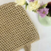Sac fourre-tout boho en rafia fait main – Convient aux looks de vacances et de resort
