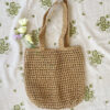 Sac fourre-tout boho en rafia fait main – Convient aux looks de vacances et de resort