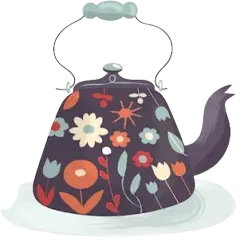 Bouilloire de style iranien pour infuser un thé aromatique