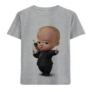 T-shirt pour enfants Boss Baby – Manches courtes en coton 100 %