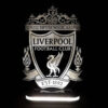 Veilleuse avec logo de l'équipe de Liverpool