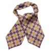 Men's Ascot Tie Stylish Geometric Pattern Neck Scarf for Formal & Casual Outfits (4)