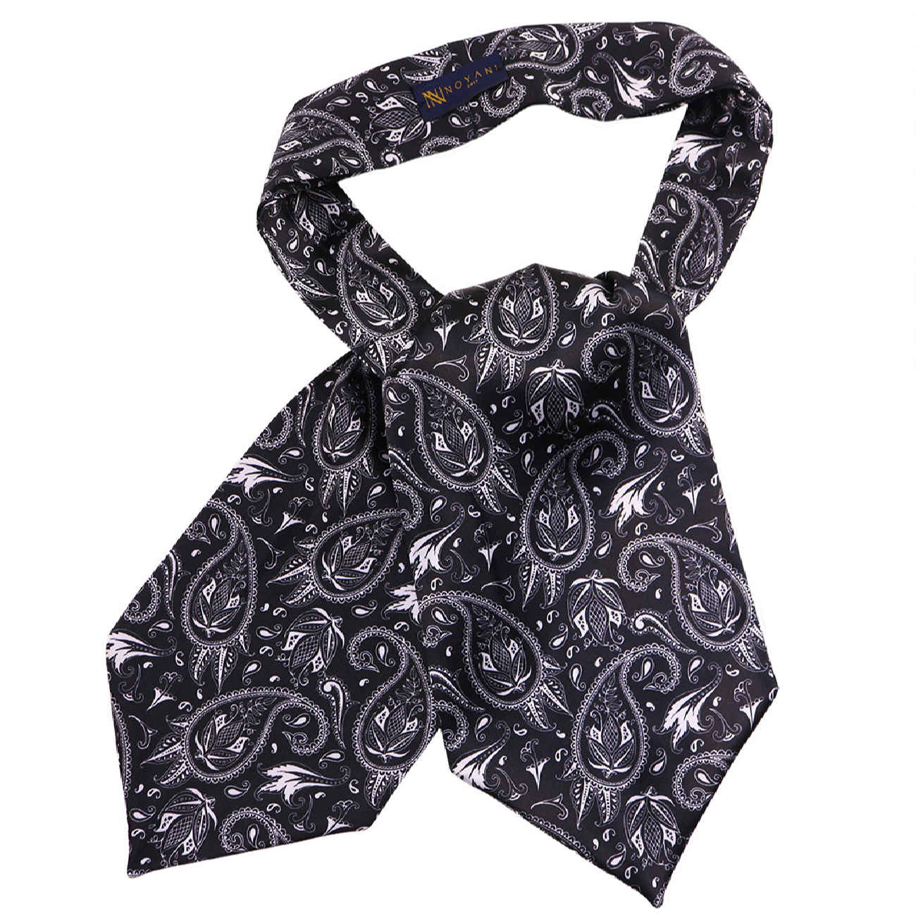 Cravate Ascot persane pour homme – Parfaite pour les mariages et occasions spéciales avec motif cachemire