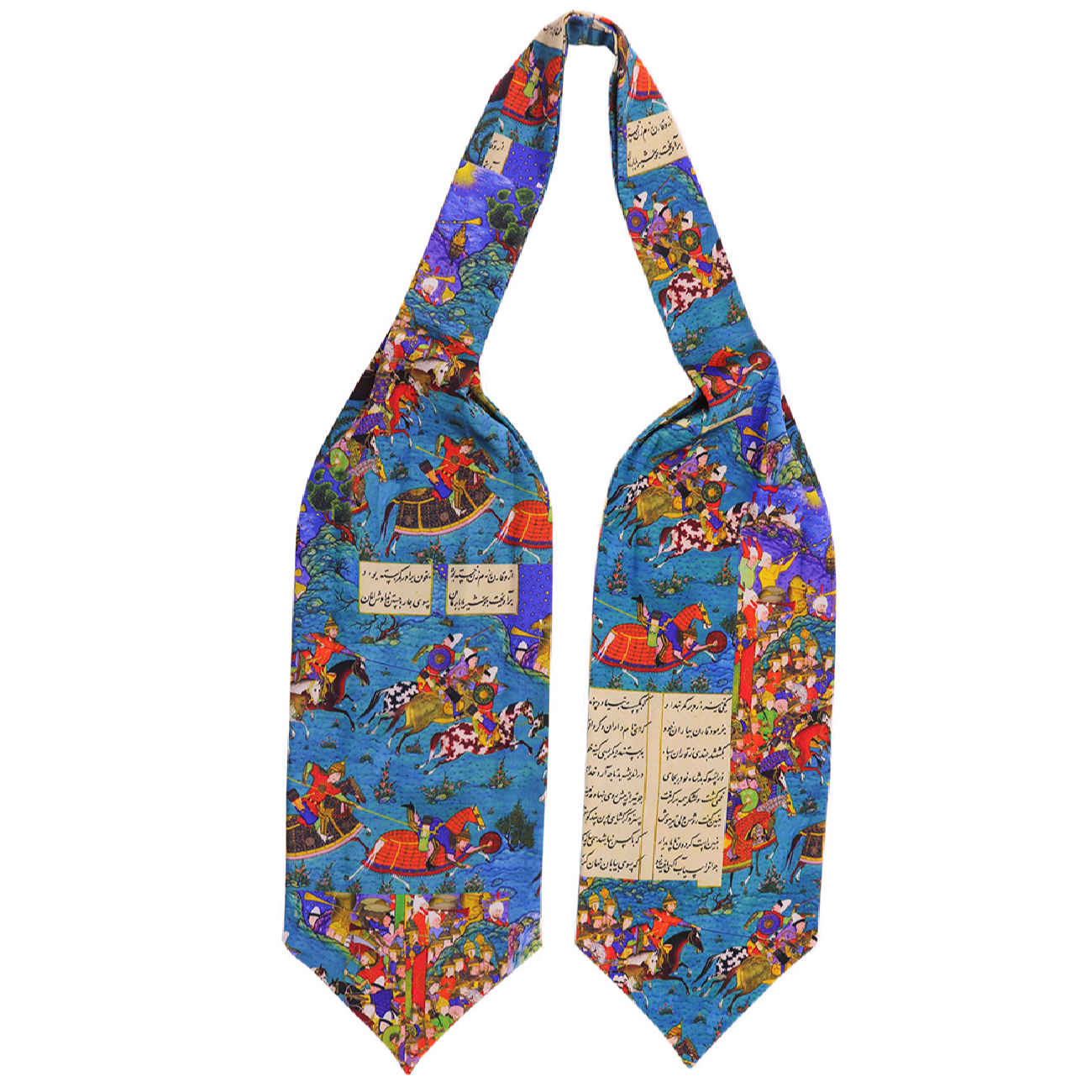 Cravate Ascot persane pour homme inspirée du Shahnameh – Adaptée à toutes les occasions