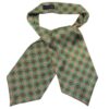 Men’s Vintage Plaid Neck Scarf Classic Checkered Ascot Tie for Elegant & Casual Style (2)