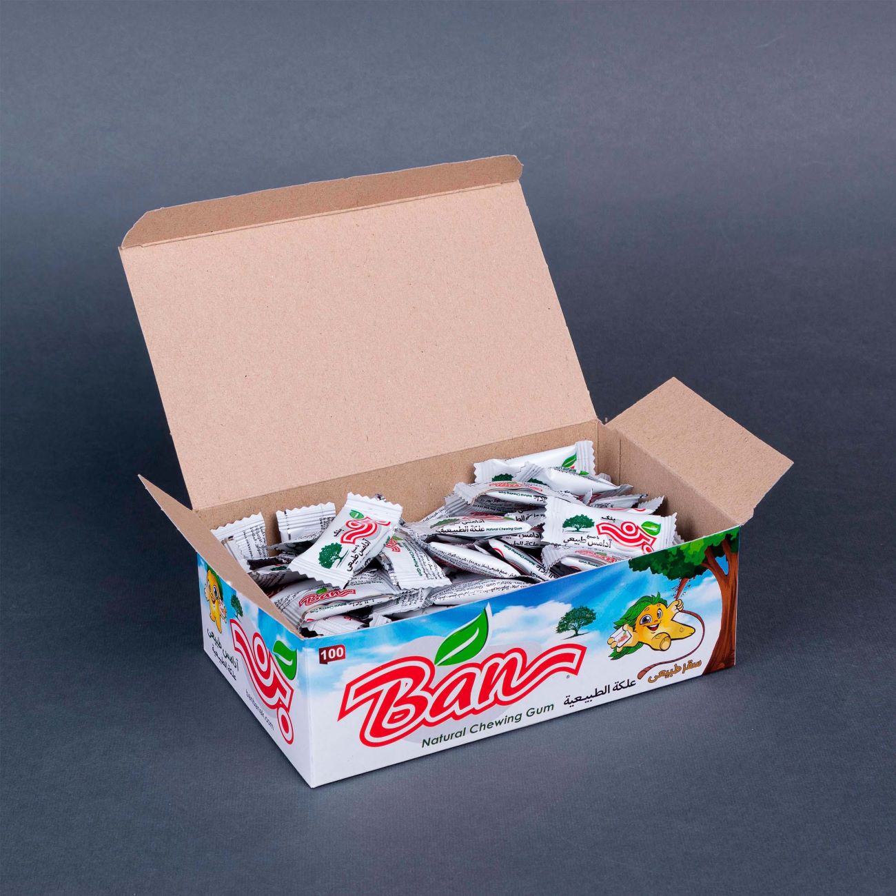 Gomme aromatisée naturelle Ban Saqez – Lot de 100